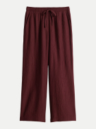 Opus Wide-Leg Hose Marou crinkled 40046-cherry jam bei Robert Ley