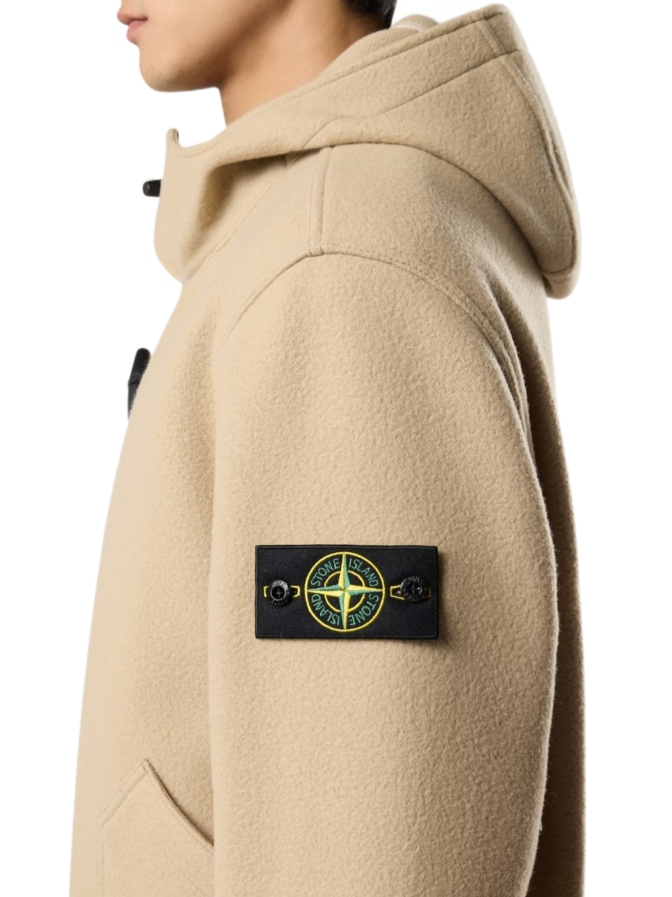 Stone Island Kurzer Parka aus Woll-Kaschmir-Mix bei Robert Ley