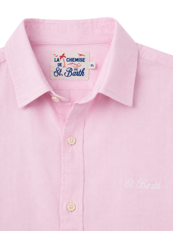 MC2 Saint Barth Baumwollhemd mit Logostickerei bei Robert Ley