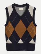 Gant Strickpullunder mit Argyle-Muster 433-EVENING BLUE bei Robert Ley
