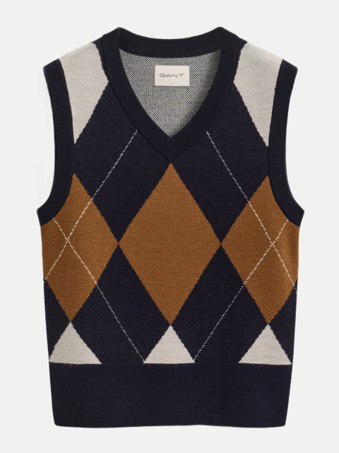 Gant Strickpullunder mit Argyle-Muster bei Robert Ley
