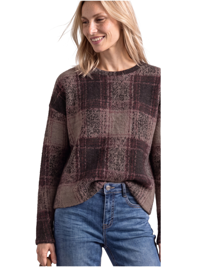 Street One Regular-Fit Pullover check style bei Robert Ley