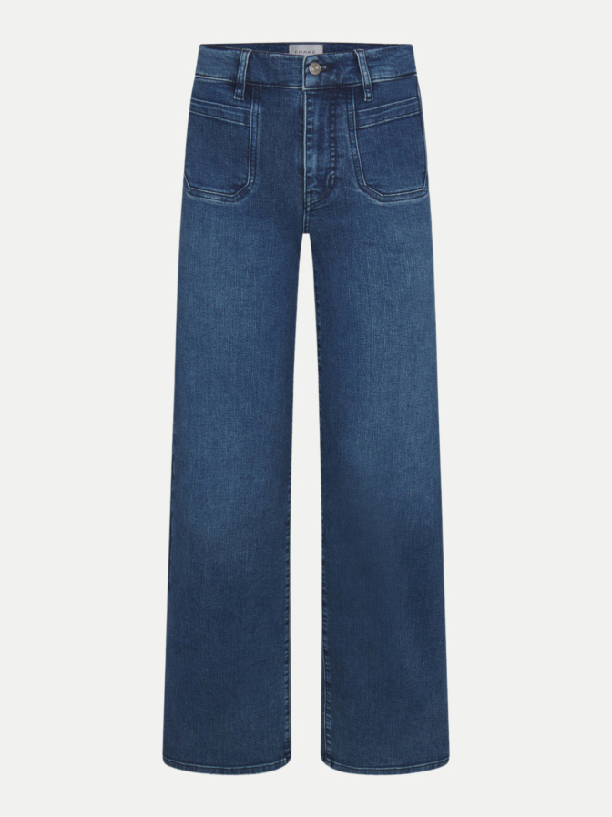 Frame Palazzo-Hose aus Super-Stretch-Denim bei Robert Ley