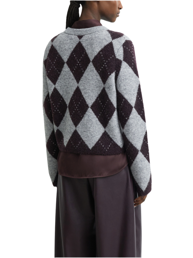 Comma Strickpullover mit Rautenmuster bei Robert Ley