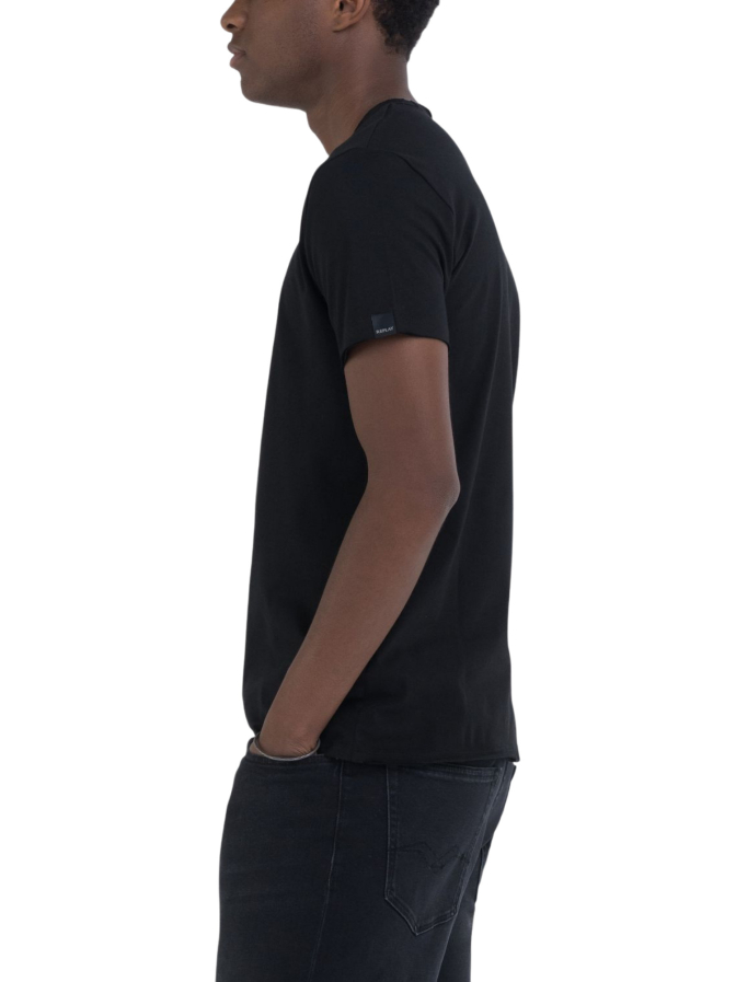 Replay Basic T-Shirt mit V-Ausschnitt bei Robert Ley