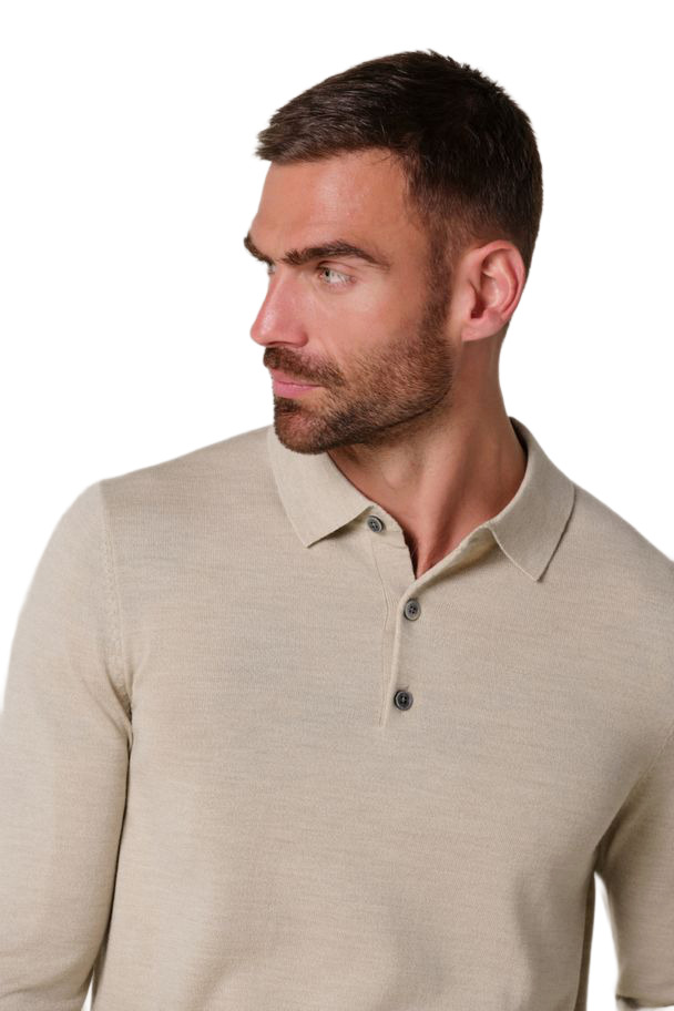 PROFUOMO Pullover mit Polokragen aus Wolle bei Robert Ley