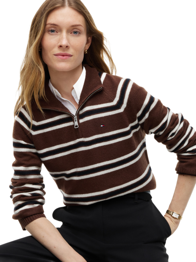 Tommy Hilfiger Strickpullover mit Streifen-Muster bei Robert Ley