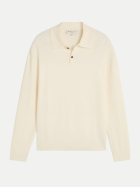 Tom Tailor Denim Gestricktes Poloshirt 10348-Gardenia White bei Robert Ley