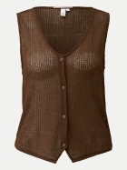 Q/S designed by Regular-Fit Bluse 8922-BROWN bei Robert Ley