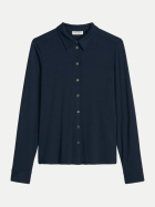 Marc O'Polo Jersey-Bluse 4127-Maniac Midnight bei Robert Ley