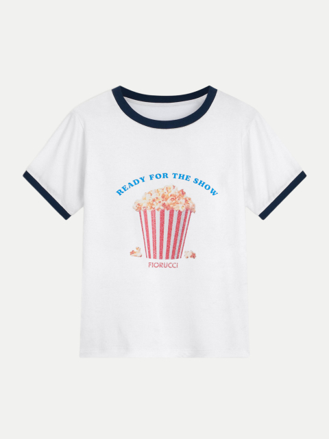 Fiorucci T-Shirt Popcorn Print Baby bei Robert Ley