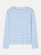 Closed Gestreiftes Langarmshirt 565-Sky blue bei Robert Ley
