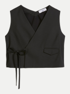 Marc O'Polo DENIM Crossover-Weste relaxed aus recyceltem Polyester, Viskose und Elasthan 0001-Black bei Robert Ley