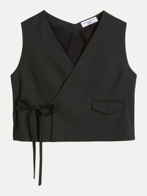 Marc O'Polo DENIM Crossover-Weste relaxed aus recyceltem Polyester, Viskose und Elasthan bei Robert Ley