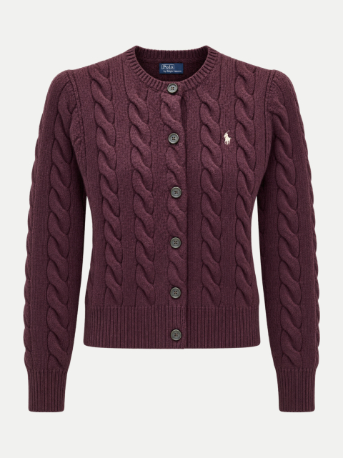 Polo Ralph Lauren Zopfstrick-Cardigan aus Woll-Kaschmir-Mix bei Robert Ley