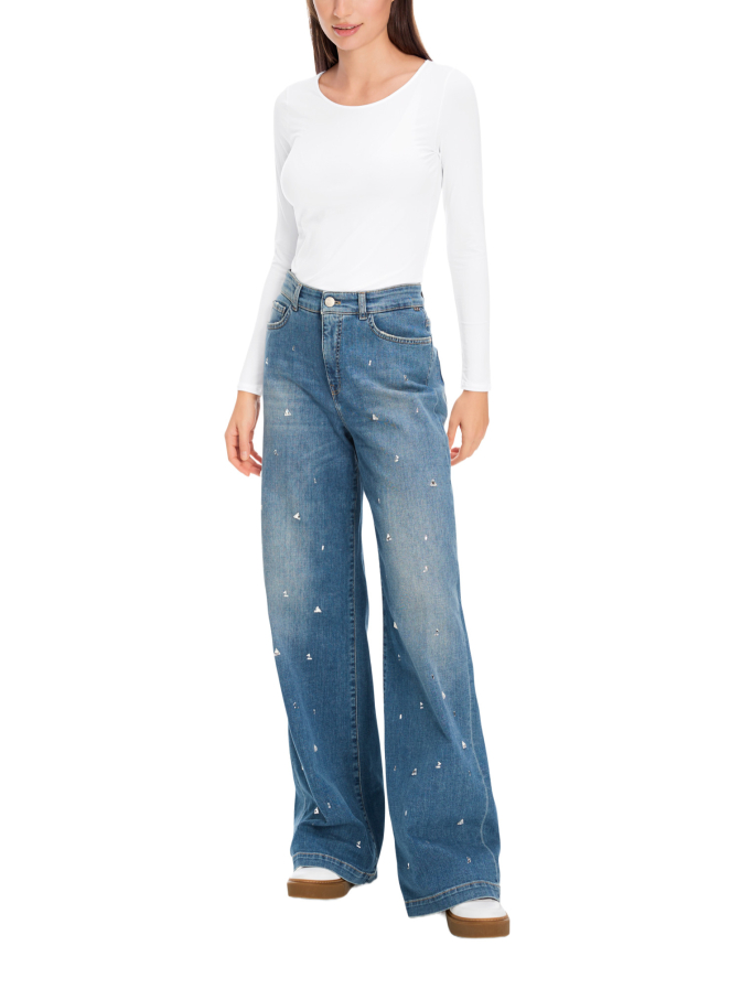 Marc Cain Longsleeve aus Material-Mix bei Robert Ley