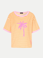 Grace Gestreiftes Frotteeshirt 452-light orange bei Robert Ley