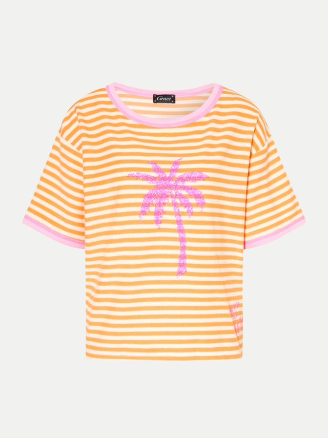 Grace Gestreiftes Frotteeshirt bei Robert Ley