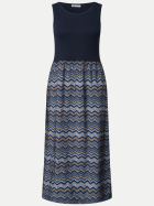 Street One Midi-Kleid mit Strukturrock 31238-deep blue bei Robert Ley
