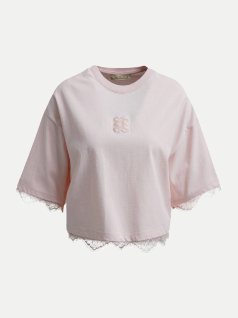 Smith & Soul Boxy-Fit T-Shirt mit Spitze bei Robert Ley