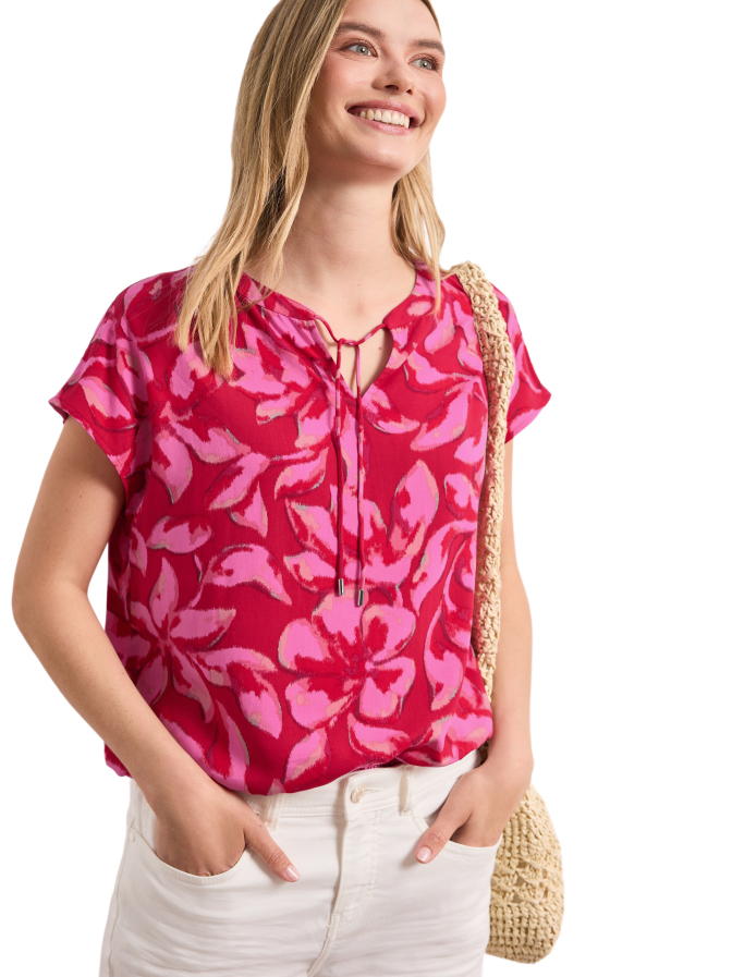Street One Blusenshirt mit Split Neck bei Robert Ley
