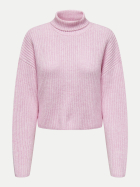 Only Rollkragenpullover Melanie 222912-Pink Lady bei Robert Ley