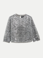 s.Oliver BLACK LABEL Bluse mit Pailletten 93W2-GREY/BLACK bei Robert Ley