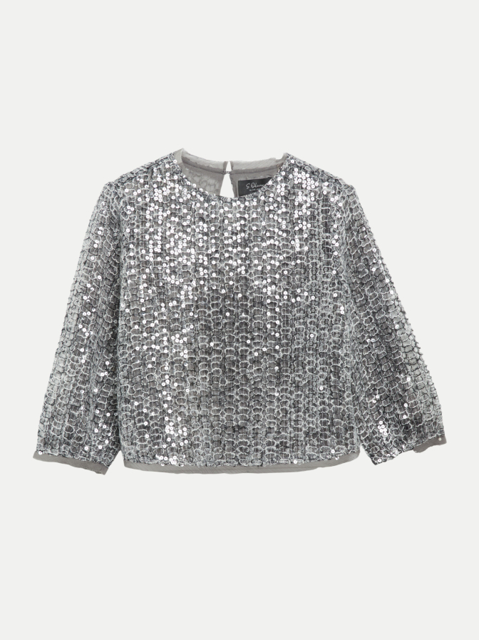 s.Oliver BLACK LABEL Bluse mit Pailletten bei Robert Ley