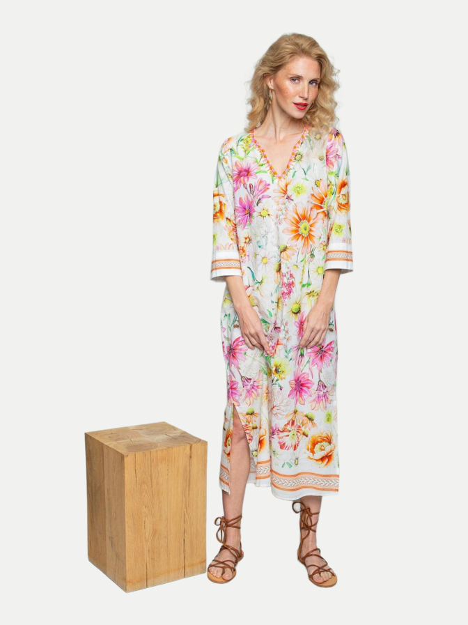 Emily Van Den Bergh Tunikakleid mit Blumenprint bei Robert Ley