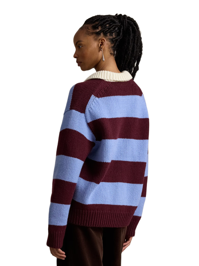 Polo Ralph Lauren Gestreifter Rugbypullover mit Wolle bei Robert Ley