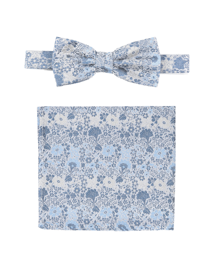 Prince Bowtie Herren Set Hochzeitsfliege und Einstecktuch bei Robert Ley