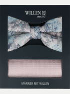 Willen Fliege + Einstecktuch Set 190-rosa bei Robert Ley