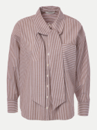 JcSophie Hemdbluse Polo 373 brown stripes bei Robert Ley