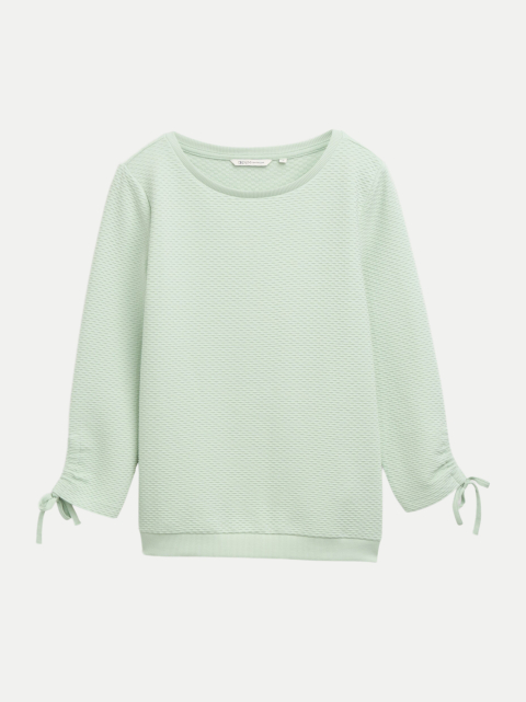 Tom Tailor Denim Sweatshirt mit Raffärmeln bei Robert Ley