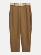 s.Oliver RED LABEL Cropped Chino mit Gürtel 8918-BROWN bei Robert Ley