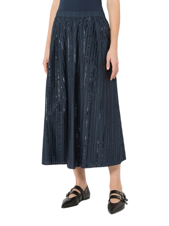 Weekend Max Mara Paillettenbestickter Baumwollrock WKDFIORDI bei Robert Ley