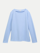 Tom Tailor Casual Sweatshirt Cosy Rib 40024-mid blue melange bei Robert Ley