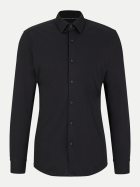 BOSS Black Hemd aus Baumwoll-Jersey mit Performance-Stretch 001-Black bei Robert Ley