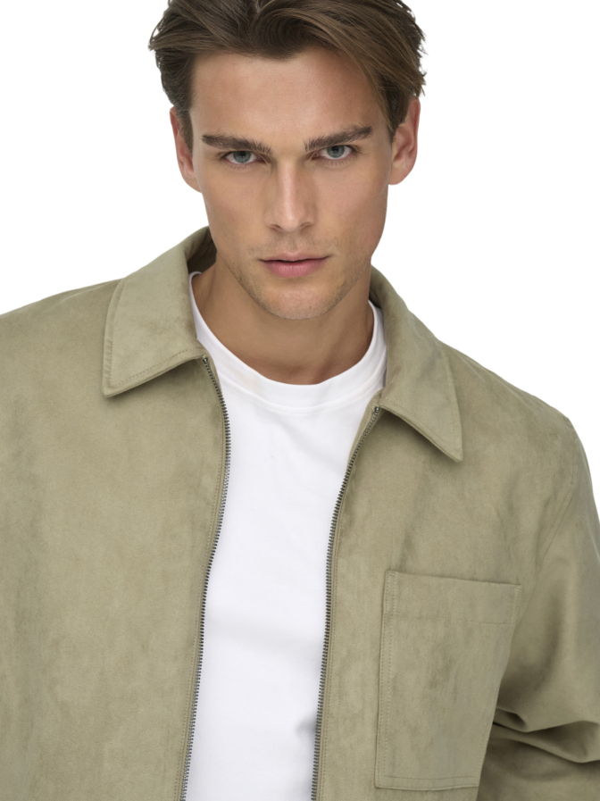Only & Sons Jacke in Wildleder-Optik bei Robert Ley