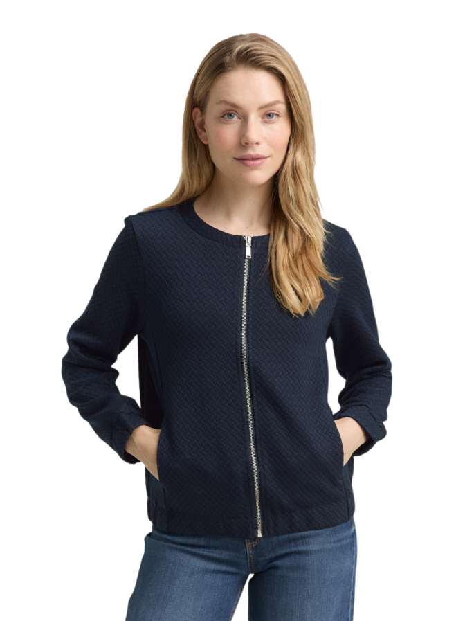 Tom Tailor Sweatjacke mit Eingriffstaschen bei Robert Ley