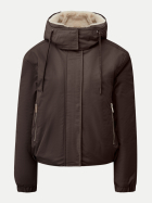 Q/S designed by Steppjacke mit Teddy-Futter 8945-BROWN bei Robert Ley