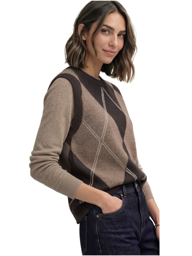 Street One Pullunder mit Argyle-Muster bei Robert Ley