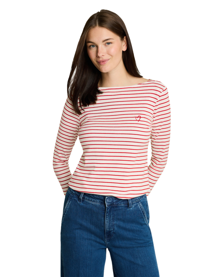 Tom Tailor Casual Langarmshirt mit Streifenmuster bei Robert Ley