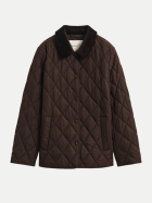 Gant Steppmantel mit Cord-Kragen 202-DEEP BROWN bei Robert Ley