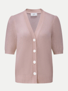 LU REN Strickjacke Shiso aus Kaschmir-Seide-Mix pinkish grey bei Robert Ley