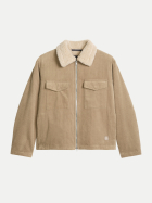Marc O'Polo Cordjacke mit Teddykragen 2124-Charleston Gray bei Robert Ley