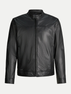 Strellson Bikerjacke Jace-W aus Lammnappa 00001-black bei Robert Ley