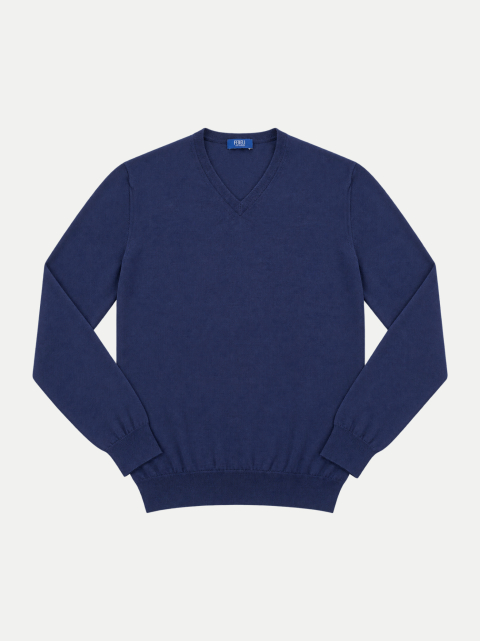 Fedeli Pullover mit V-Ausschnitt bei Robert Ley