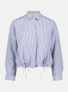 Cartoon Streifenbluse mit Schleifen am Bund 8810-Blue/White bei Robert Ley
