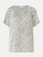 Comma Bluse mit Streifenmuster 04A1-WHITE bei Robert Ley